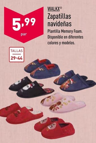 ALDI Walkx Zapatillas Navideñas oferta