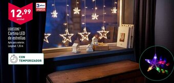 ALDI Lightzone Cortina LED de Estrellas oferta