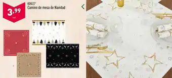 ALDI Kokett Camino de Mesa de Navidad oferta