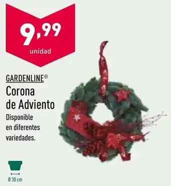 ALDI Gardenline Corona de Adviento oferta