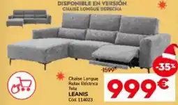 Conforama Relax - chaise longue electrica tela oferta