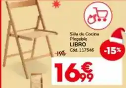 Conforama Libro silla de cocina plegable oferta