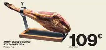 El Corte Inglés Jamón de cebo ibérico 50% raza ibérica oferta