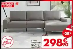 Conforama Danone - chaise longue tela dante oferta