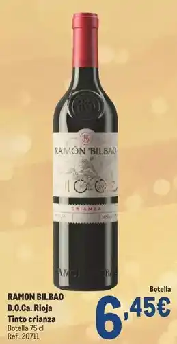 Makro Ramón bilbao - d.o.ca. rioja tinto crianza oferta