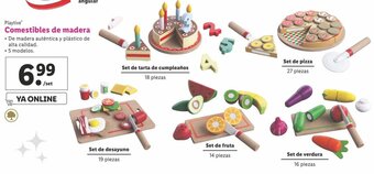 Lidl Playtive Comestibles de Madera oferta