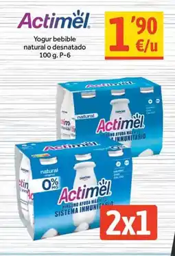 Suma Supermercados Actimel - yogur bebible natural o desnatado oferta