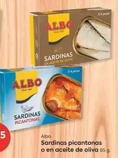 Suma Supermercados Albo - sardinas picantonas o en aceite de oliva oferta