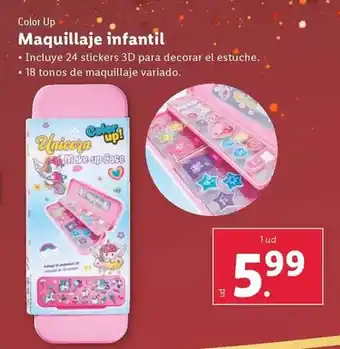 Lidl Color up - maquillaje infantil oferta