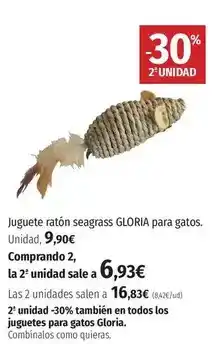 El Corte Inglés Gloria - juguete râton seagrass para gatos oferta