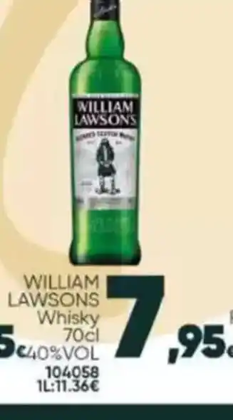 Family Cash WILLIAM LAWSONS Whisky oferta