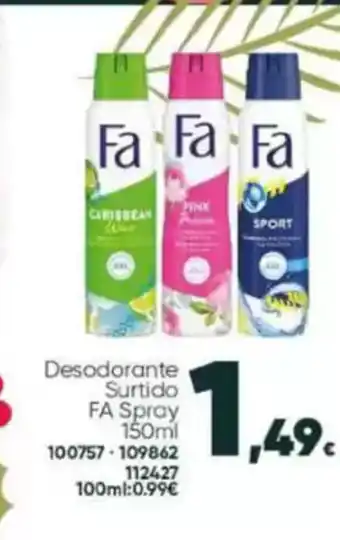 Family Cash FA Desodorante Surtido Spray oferta