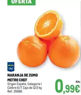 Makro Naranja de zumo oferta