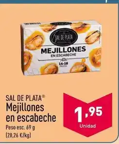 ALDI Sal de plata - mejillones en escabeche oferta