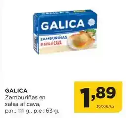 Alimerka Galica - zamburinas en salsa al cava oferta