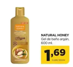 Alimerka Natural honey - gel de bano argán oferta