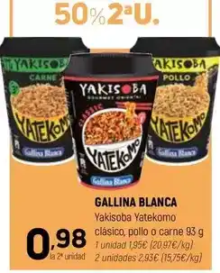 Coviran Gallina blanca - yakisoba yatekomo clasico, pollo o carne oferta