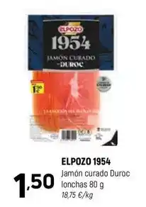 Coviran Elpozo - jamon curado duroc lonchas oferta