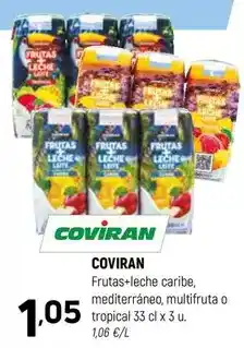 Coviran Coviran - frutas+leche caribe, mediterráneo, multifruta o tropical oferta
