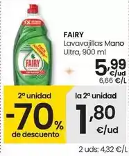 Eroski Fairy - lavavajillas mano ultra oferta