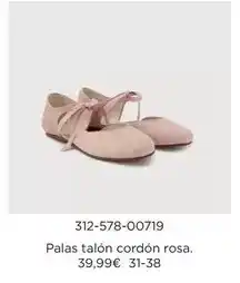 El Corte Inglés Palas talon cordon rosa oferta