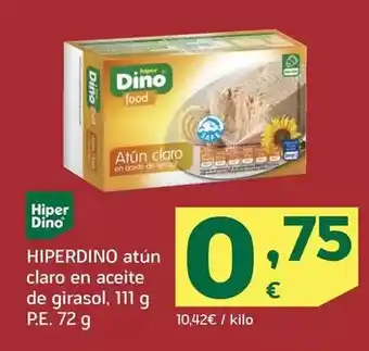 HiperDino Hiperdino - atún claro en aceite de girasol oferta