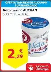 Alcampo Auchan - nata tarrina oferta