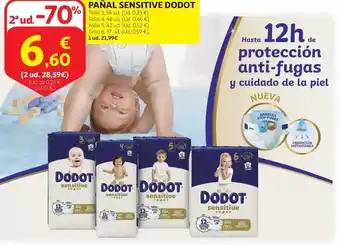 Alcampo Dodot - panal sensitive oferta