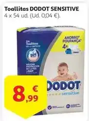 Alcampo Dodot - toallitas sensitive oferta