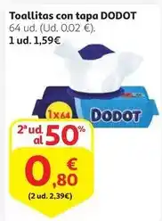 Alcampo Dodot - toallitas con tapa oferta