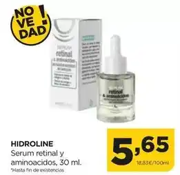 Alimerka Hidroline - serum retinal y aminoacidos oferta