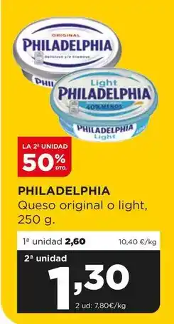 Alimerka Philadelphia - queso original o light oferta