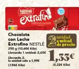 Gadis Nestlé - chocolate con leche extrafino oferta