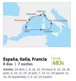 Viajes El Corte Inglés Marsella - espana, italia, francia oferta