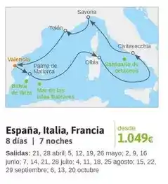 Viajes El Corte Inglés Palma - espana, italia, francia oferta