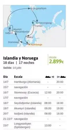 Viajes El Corte Inglés Travelplan - islandia y noruega oferta