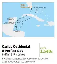 Viajes El Corte Inglés Costa - caribe occidental oferta