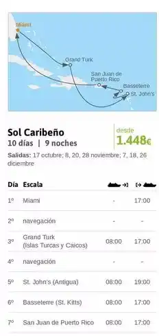 Viajes El Corte Inglés San - sol caribeño oferta