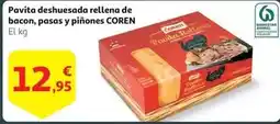 Alcampo Coren - pavita deshuesada rellena de bacon, pasas y pinones oferta