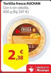 Alcampo Auchan - tortilla fresca oferta