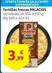 Alcampo Palacios - tortillas frescas oferta