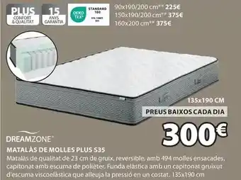 JYSK Dreamzone - matalàs de molles plus s35 oferta