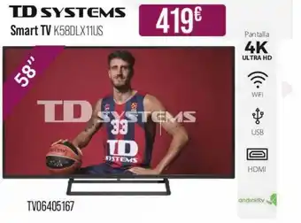 MR Micro Td Systems Smart Tv K58dlx11us oferta