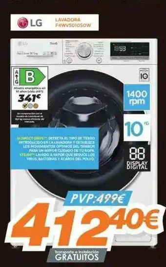 Pascual Martí Lg Lavadora F4wv5010sow oferta