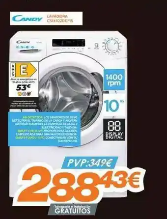 Pascual Martí Candy Lavadora Cs14102de 1s oferta