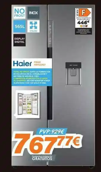 Pascual Martí Haier Frigo Hrfs22ig7 oferta