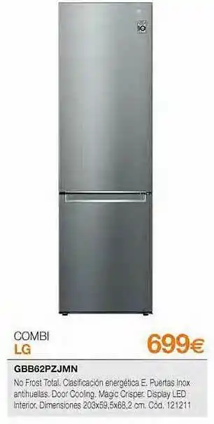 Expert Combi Lg Gbb62pzjmn oferta