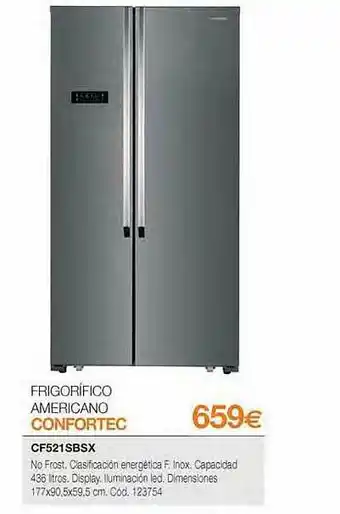 Expert Frigorifico Americano Confortec Cf521sbsx oferta