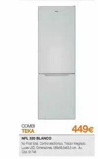 Expert Combi Teka Nfl 320 Blanco oferta