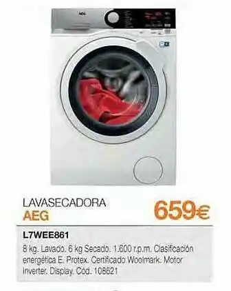 Expert Lavasecadora Aeg L7wee861 oferta